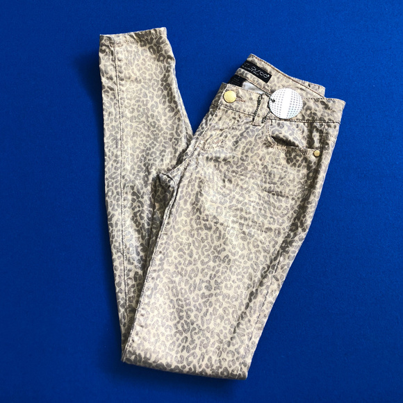 Silent Disco Denim - Animal Print Skinny Jeans